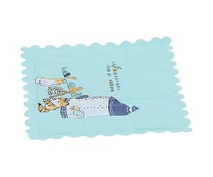 Matybobe Cooling Mat Seat Cushion Chair Pad Foldable Heat Dissipation Ice Pad Breathable Clean Hygienic Cartoon PVC Gel Cushion Cooling with No Need to Inject Water for Summer (2013 green)