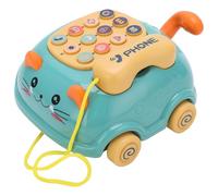 Matybobe Cute Baby Mobile Phone Toy, 16 Interactive Functions for Children, Made From Impact-Proof Plastic, Ideal for Play and Learning, Size 4.9 X 6in (Green)
