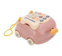 Matybobe Cute Baby Mobile Phone Toy, 16 Interactive Functions for Children, Made From Impact-Proof Plastic, Ideal for Play and Learning, Size 4.9 X 6in (Pink)