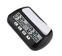 Matybobe Digital Chess Timer with Audible Alarm Large Screen Checkers Game Clock YS 902 Black English Version