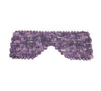 Matybobe Jade Stone Eye Mask Cooling Sleeping Eye Mask Cold Treatment Massager Cold Relaxation Tranquility with [placeholder] Puffy Eyes Fatigue Sleep (Purple)