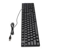 Matybobe K1800 Minority Language Keyboard 104 Keys Ergonomic USB Wired Gaming Keyboard for Desktop Laptop Computer (Russian)
