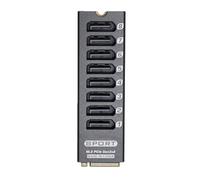 Matybobe M.2 to Serial ATA Adapter 8-Port Expansion Card for Mass Data Storage Plug and Play