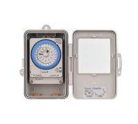 Matybobe Mechanical 24 Hours Timer Switch IP53 Rating Programmable Electrical Timer Switch Box AC 100-240V 15 Minutes Interval 96 Times ON/Off with Mounting Hole Dustproof Waterproof Cover