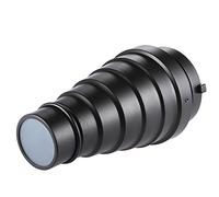 Matybobe Metal Conical Snoot with Honeycomb Grid 5pcs Color Filter Kit for Bowens Mount Studio Strobe Monolight Photography Flash