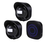 Matybobe Multifunctional Wireless Driveway Alarm Waterproof Outdoor Motion Sensor Alarm 1 Receiver 2 s with 38 Chimes 200m/ 656ft Transmission Range for Indoor Outdoor Use