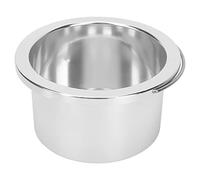 Matybobe Portable Hair Removal Waxing Inner Pot Easy Clean Bowl for Personal and Professional Use Silver 100mm