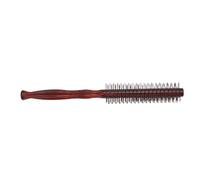 Matybobe Small Wooden Round Brush for Hair Protection and Frizz Control Ergonomic Roller Brush for Personal or Salon Use