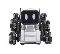 Matybobe Smart RC Stunt Robot Dog Toy 8 Wheels Transforming Function for Kids (Silver)