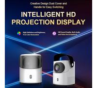 Matybobe T-2 Projector 1080P Home Theater 11 Projector with WiFi 6 BT Networks Port 4K Decoding 100in Display Same S n Technique Movie Projector Auto Focus Keystone Function Built-in 5W SPE