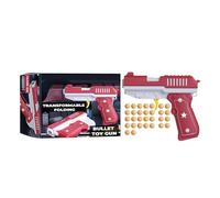 Matybobe Transformer Toy Boys Age 4 to 6 Deformable Toy Gun Set Transforming for Boy 4-6 Shape Shifting for Boys - Marble Launching ABS Material Kids Outdoor Play (Gun*3)