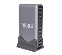Matybobe USB C Charging Station USB C Charging Hub Type Hub 1000W GaN III Pro 10 Port 140W PD PPS Fast 4 140W and 4 100W Ports with LED Indicators for Laptop Tablet Phone (UK Plug)