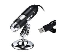 Matybobe USB Digital Microscope 1600X Magnification Camera 8 LEDs with Stand Compatible with Android Windows/XP Win 7 8 10 Linux Mac Portable Handheld Inspection Magnifier