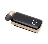 Matybobe Wireless Headset Noise Cancelling Retractable Clip-On Earphone for Driving with Digital Display 200hrs Standby (Gold)