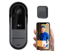 Matybobe Wireless Video Doorbell Camera with Wireless Chime Ringer Two Way Audio Tuya APP Control Night Viewing 2.4G WiFi Only TF Card/Cloud Storage Door Bell Ringer Wireless with Camera
