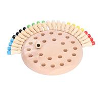 Matybobe Wooden Matchstick Chess Game Set Interactive Memory Game for Boys Girls Age 3+, Rubberwood and Plastic