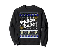 MATZO BALLER Hanukkah Jewish Holidays Ugly Sweater Meme Sweatshirt