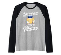Matzo Funny Jewish Passover Matzo Humor Raglan Baseball Tee