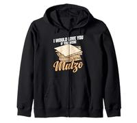 Matzo Funny Jewish Passover Matzo Humor Zip Hoodie