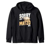 Matzo Funny Jewish Passover Matzo Humor Zip Hoodie