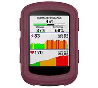 Maucoray Protective Case Compatible for Garmin Edge 840/Edge 540 Cycling Computer, Soft Silicone Bike Protector Bumper Cover (Wine Red)