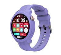 Maucoray Silicone Watch Band with Protect Case Replacement Accessories Wristband Compatible for Amazfit Balance A2286 Strap (Purple)