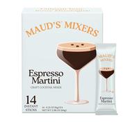 Maud's Mixers Espresso Martini Mix, 14 ct, Mocktail Non-Alcoholic Drinks - Made with Real Agave & Coffee - Low Calorie, Low Sugar, Easy to Mix