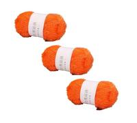 Mauedest Glass yarn DIY hand-woven doll gold yarn Braided bright yarn Orange