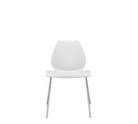 Maui Chair without Armrests Kartell zinc white - 8034105782372