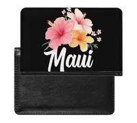 Maui Floral Flower Passport Holder Travel Wallet Protective Case with Card Slots