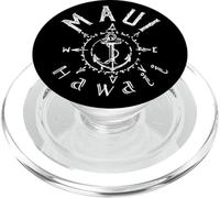 Maui Hawaii Compass Rose Sailing PopSockets PopGrip for MagSafe