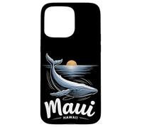 Maui Hawaii Humpback Whale Watching Souvenir Black Case for iPhone 15 Pro Max