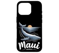 Maui Hawaii Humpback Whale Watching Souvenir Black Case for iPhone 16 Pro