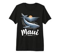 Maui Hawaii Humpback Whale Watching Souvenir Black Premium T-Shirt