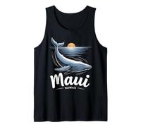 Maui Hawaii Humpback Whale Watching Souvenir Black Tank Top