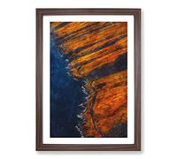 Maui Hawaii Painting Framed Print | A2 Walnut Framed Wall Art | Ready to Hang | Modern Historical Picture | Living Room Bedroom Lounge Office
