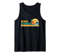 Maui Hawaii - Retro Spring Break Beach Vacation Summer Tank Top