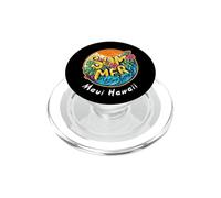 Maui Hawaii Summer Time Beach Vacation Sea Waves Island Fun PopSockets PopGrip for MagSafe