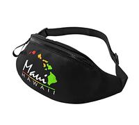Maui Hawaiian Islands Casual Fanny Pack Men's and Women's Leisure Sports Waist Bag Sports Day Exercise Gift