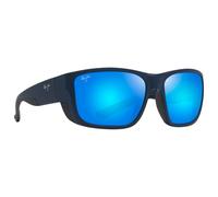 Maui Jim - Amberjack Bleu Marine Foncé Mat Blue Hawaii Mineral Superthin - Sunglasses