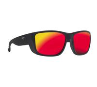 Maui Jim - Amberjack Matte Black Hawaii Lava MauiBrilliant - Sunglasses