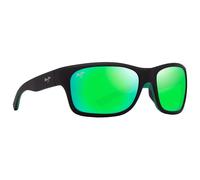 Maui Jim - Ano Nui Matte Black Green MauiGreen Mineral Superthin - Sunglasses
