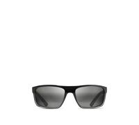 Maui Jim Byron Bay rectangle-frame sunglasses - Black 62