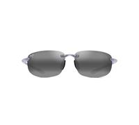 Maui Jim MJ0407S 005 Unisex Sunglasses Injected Crystal Grey Squared