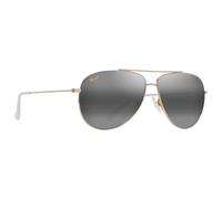 Maui Jim - Hauoli Doré Clair Brillant Cristaux Gris Neutre MauiPure - Sunglasses