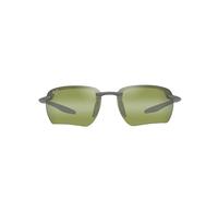 Maui Jim Hookipa Ultra G Rectangular Sunglasses, Metal Matte Grey, 65 (XL)