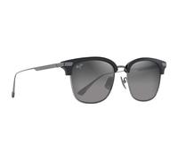 Maui Jim - Kalaunu Asian Fit Shiny Black Dark Silver Neutral Grey MauiBrilliant - Sunglasses
