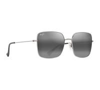 Maui Jim - Lipine Shiny Silver Neutral Grey MauiPure - Sunglasses