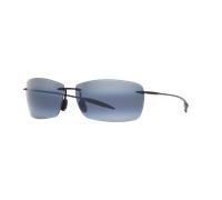 Maui Jim Man Sunglass 423 Lighthouse - Frame color: Black Shiny, Lens color: Grey Mirror Polar