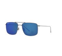 Maui Jim Man Sunglass Aeko - Frame color: Grey, Lens color: Blue Mirror Polarized